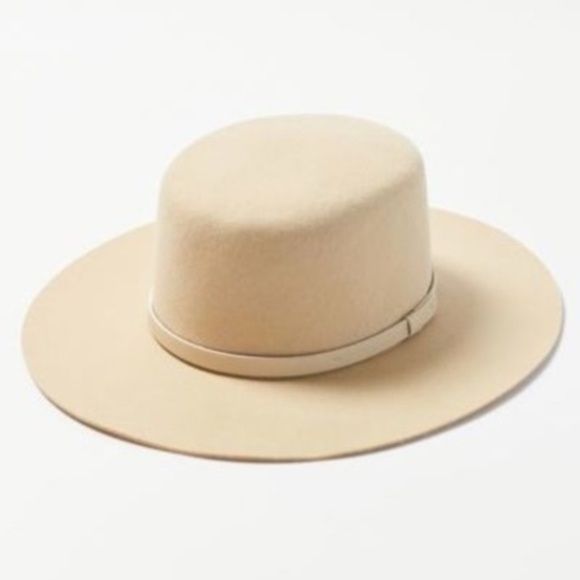 Urban Outfitters Brighton Felt Boater Hat One Size